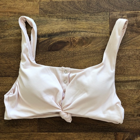 5⭐️ NWT Cabana Del Sol Knotted Ribbed Bikini Swim - Picture 3 of 5